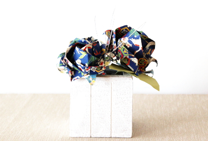 Origami Rosen Box Blau1