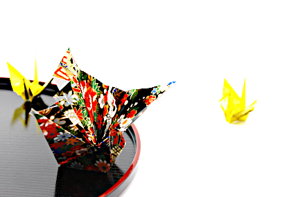 Origami_Kraniche_als_Deko. Hochzeiten