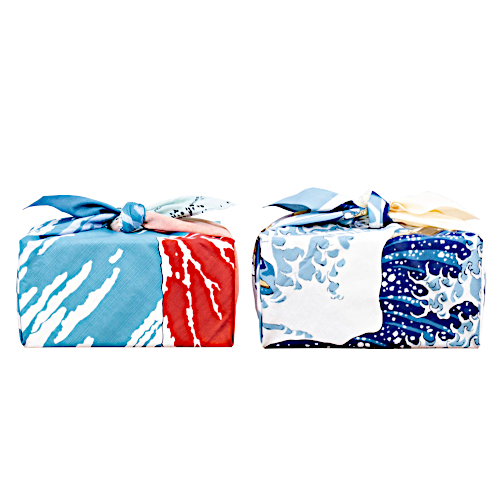 Furoshiki Tuch 48cm, Bijinga, grau