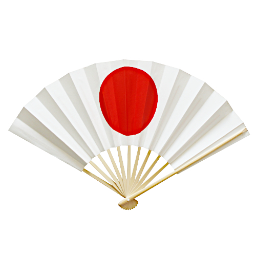 Japanische Handfächer, Hinomaru (Japan - Flagge)