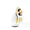 Weisser Daruma Puppe 9cm Prüfungserfolg Talisman Schweiz