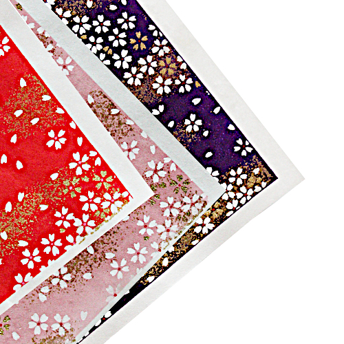 Yuzen Washi kaufen - Japanisches Origami Papier Grosser Bogen Yuzen Washi mit traditionellem japanischem Muster, bereit zum Falten für Origami